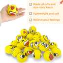 30 Pcs Face Stress Balls,2.5" Funny Face Squeeze Balls,Stress Relief Balls for Gifts,Kids,Party Favors,Present Fillers,Coworkers