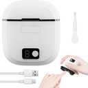 Electric Nail Clipper  3-Speed Rechargeable Nail Trimmer with LED Light, Quiet Motor & Nail Debris Collector  Safe Automatic Fingernail & Toenail Cutter for Babies, Kids & Seniors