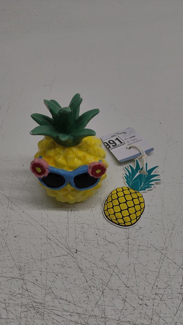 Mixed Items Personalized Food Ornaments 2024 - Pineapple Christmas Ornament Summer Tree Ornaments Pineapple Ornaments Pineapple Christmas Tree Pineapple Sunglasses Ornament Pineapple Ornaments for Christmas Tree + Travel Smart by Conair pineapple lug