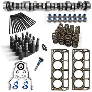 Replace Truck Norris Head Gasket Camshaft Kits with Springs Pushrods Lifters Timing Gasket Set for 1997-2013 GM/Chevrolet Gen 3/4 LS 4.8/5.3/5.7/6.0/6.2 V8 LSx Engine