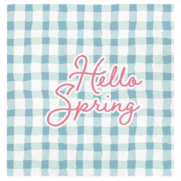 4 x Hello Spring Napkins