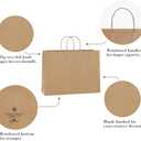 BagDream 100Pcs 16x6x12 Inches Kraft Paper Bags with Handles Bulk Shopping Bags for Gifts, Grocery, Merchandise, Recycled Large Brown Paper Sacks