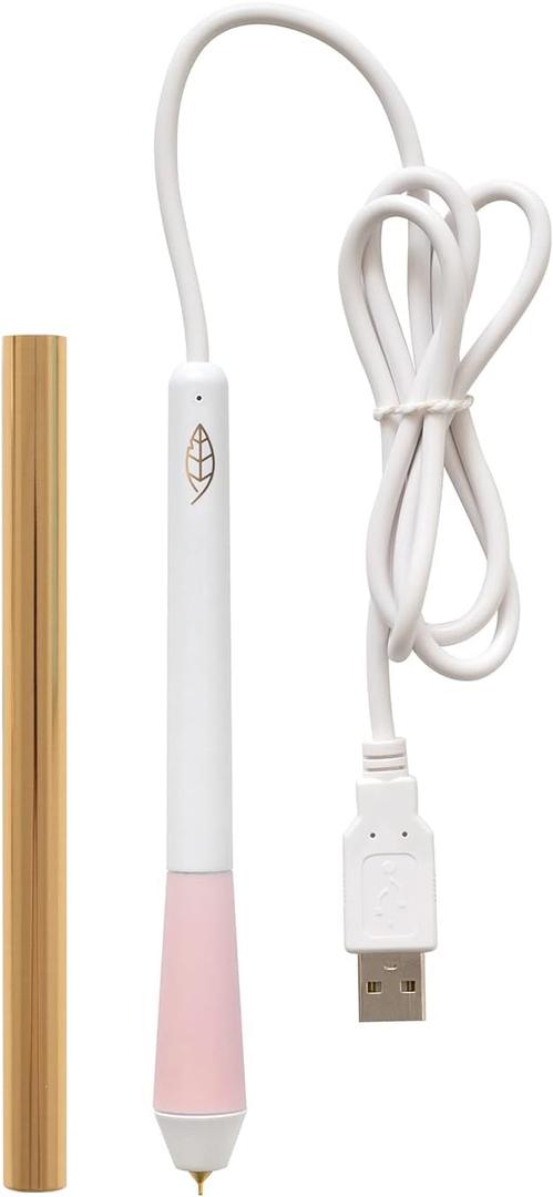 We R Memory Keepers Foil Quill Fine Tip Freestyle Pen, Make Custom Designs For Planners, Journals, Cards, Scrapbook Pages, and More, Heat-resistant Grip, On-the-go USB Plug, Craft Projects