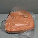 BUYUE Luxury  Pure Memory Foam Chair Cushion 1 Pack, Jacquard 16" U-Shape Comfortable Dining Chair Pad, Removable Slip Resistant Kitchen Chair Seat Cushion, (1 Piece, Orange)