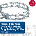 Herm Sprenger - Ultra-Plus Prong Dog Training Collar with Latch - Chrome - 3.8mm x 22" Neck Size; 25" Chain Length