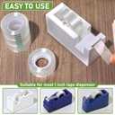 2 x 12 Rolls Transparent Tape Clear Tape Refills Rolls Stationery Tape for Home, School and Office, 3/4 x 1000 Inches, 1 Inch Core