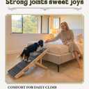 Adjustable Dog Ramp for Small Dogs, Foldable Pet Ramp for Bed & Couch, Non-Slip Indoor Ramp, Portable, Joint-Friendly Design, Supports up to 35 lbs
