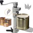 Manual Table Can Opener for Cans Up to 15.7”/40 cm, Heavy-Duty Commercial Countertop Can Opener with Stainless Steel Blade and 3 Extra Blades, Durable Cast Iron Construction