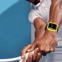 3 x Apple Watch Case 40/41mm Cover Environmental Soft Flexible TPU Anti-Scratch Lightweight Protective Iwatch Case Compatible with Apple Watch Series 9/8/7/6/SE/5/4 (Yellow)