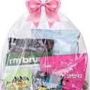 Petutu 5 Pack Large Clear Baskets Bags, Cellophane Wrap for Gift 2 Mil Thick (18"x30") 45X75CM (5)