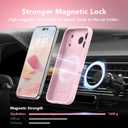 Magnetic for iPhone 17 Pro Max Case, Compatible with MagSafe, [Full Camera Protection][Screen Protector] Silicone Shockproof Protective Phone Case for iPhone 17 Pro Max 6.9", Chalk Pink