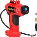 Tire Inflator Air Compressor, Mellif Portable Electric Pump Compatible with Milwaukee 18V Battery (Tool Bare), 160psi, Digital Pressure Gauge for Car, Bike, Ball