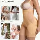 FeelinGirl Shapewear Shorts Underwear Butt Lifting Panties High Waist Tummy Control Compression Shorts for Women (Brown, M)