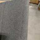 Furnulem Twin Size Bed Frame with Charging Station and LED Lights, Platform Bed with Metal Slats, Grey Upholstered Headboard with 2-Tier Storage Shelves, No Box Spring Needed (Black Oak)