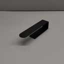Stainless Steel Towel Storage Holder, Punch Free Black Towel Hanger, Bathroom Paper Holder (Size : 24cm)