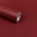 RockRose 3D Matte Burgundy Red Carbon Fiber Vinyl Wrap Self-Adhesive, Anti-Wrinkle & Air Release | DIY Automotive Film for Cars, Bikes, and More (3FT x 5FT) (EXP 11/28/35)