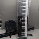 NikoMaku Semi-weighted 88 Keys Piano Keyboard Compact Portable Digital Piano Set for Beginners with Stand, Carrying Case, Sustain Pedal, Headphones, SWAN-S Black