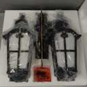 DEWENWILS Motion Sensor Outdoor Wall Lights, 2-Pack Dusk to Dawn Exterior Lantern Fixture, Roman Vintage Wall Mount Waterproof Porch Light, Water Ripple Glass, for Front Door Garage Patio