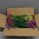 Yastouay 27 Bundles Artificial Flowers for Outdoors Decoration, Outdoor Artificial Flowers UV Resistant Fake Flowers Greenery Shrubs Plants for Front Porch Window Box Hanging Garden Home