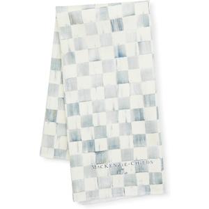 MACKENZIE-CHILDS Set of 1 Cotton Dish Towel, Decorative Kitchen Towel, Gray-and-White Sterling Check