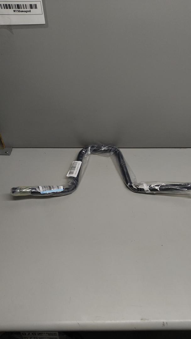 Bent steel bar, 2 ft long, Black