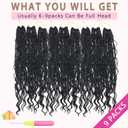 Boho Crochet Braids Human Hair Mixed 12 Inch Goddess Box Braids Crochet Hair with Curls Ends 9 packs Bohemian Braids (12Inch,1B)