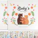 Baby Keepsake Memory Book for Baby Girl, Timeless First 5 Year Baby Book, A Milestone Baby Book to Record Every Event from Birth to Age 5, Baby Gender Neutral Journal Scrapbook Photo Album - Bear