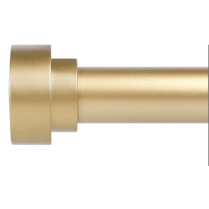 HEI! DEAR Gold Curtain Rods 72 to 144 Inch(6-12FT),1 Inch Long Curtain Rod,Adjustable Heavy Duty Curtain Rods,Modern Decorative Drapery Rods,Telescoping Window Single Curtains Rods 36-150",Brass Gold