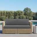 Idee-home Outdoor Cushions for Patio Furniture, Outdoor Seat Cushion, 26.5 X 26.5 In