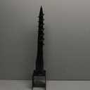 Premium No Dig Ground Anchor Black U-Model Screw in Post Stake 27" Long Anchor Fits Full Sized 4"x4" Posts, Great for Mailbox Posts and Fence Posts