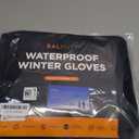 -10 Waterproof Winter Gloves for Men & Women, 5-Layer Ski & Snow Gloves for Cold Weather, Breathable Warm Gloves with Touch Screen Fingers (X-Large, Black)