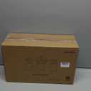 3-Light Bathroom Vanity Light Fixture, Brushed Nickel Compact Vanity Light with White Frosted Glass Shades for Mirror, Bathroom, Living Room, Modern Style, E26 Base, 16 Inch