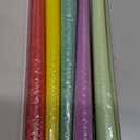 10 Inch Colored Taper Candles for Religious and Spiritual Settings, 10 Pack Unscented Candlesticks for Holiday, Seasonal Celebration and Home Decoration (Multicolor)