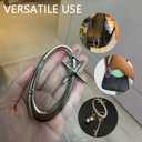 Tizee Oval Star Carabiner Y2K Keychain  Shiny Metal Alloy Key Ring for Women & Men, Bag Charms Purse Pendant