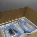 FSA/HSA Eligible Sliding Shower Chair Tub Transfer Bench for Bathtub with Swivel Seat, Padded Shower Bench with Pivoting Arms, Height Adjustable Shower Seat, 350 lbs, Blue, Standard