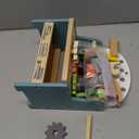 ROBUD Mini Wooden Play Tool Workbench Set for Kids Toddlers - Montessori Toys for 3 4 5 Years Old Boys Girls