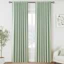 Full Black Out Aqua Green Window Curtains 84 Inches Long Back Tab Rod Pocket Thermal Insulated Noise Reducing Full Light Black Out 2 Panels Set for Living Room Elegant Modern Curtains Drapes 52x84