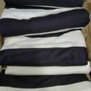 Touchat 4 Pack Beach Towels Oversized 30'' x 60'' Microfiber Pool Swim Bath Camping Travel Cabana Stripe Quick-Dry Super Absorbent Lightweight Sand Free Towel for Adults, Multi-FunctionalBlack