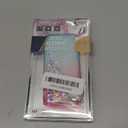 NGB Designed for iPhone 5/5S/iPhone SE (1st Generation 2016) Case, Pink/Aqua | Glitter Liquid Cute Cover for Women Girls Kids | with Tempered Glass Screen Protector & Ring Holder & Wrist Strap