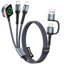 5FT Travel Essentials for Apple Watch Charger,Multi Charging Cable for iPhone 17,iWatch Charger USB C Cord,Car Cruise RV Camping Essentials 2026 for iWatch Ultra/11&iPhone 16/15, Xbox One Cables