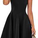 BTFBM Summer Dresses for Women 2026 Elegant Classy Formal A Line Sleeveless Party Cocktail Mini Dress Fashion Clothing, L
