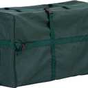 Elf Stor Heavy Duty Canvas Christmas Tree Storage Bag with Straps, fits up to 7.5 ft Tree, Green