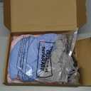 Oakgarden 5 Pack Womens Underscrub Long Sleeve Shirts Slim Fit Crew Neck Tops Basic for Nurse with Soft Fabric (Small, Black, White, Light Mixed Gray, Periwinkle, Pink) Small