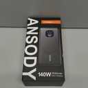 140W Power Bank, 25000mAh Laptop Portable Charger with Smart Digital Display, PD3.1 Fast Charging Battery Pack for MacBook Dell XPS iPad Tablet Steam Deck iPhone 17-12 Series Samsung Switch and More (Dark Gray)