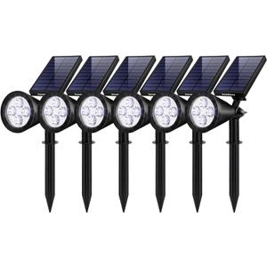 InnoGear Solar Lights for Outside, Solar Lights Outdoor Waterproof Solar Garden Yard Spot Lights Spotlight Pathway Landscape Lighting Wall Light Auto On/Off, Pack of 6 (Cool White)