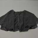Chiffon Capelet Soft capes Shawls and Wraps for Evening Dress Wedding Cape 1920s shawl accessories for women flapper Cover Up (Dark Gray)