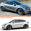 Wheel Covers 19 Inch Hubcaps for Tesla Model Y 2019-2024 Hubcaps Rims Wheel Covers Replacement Accessories Compatible with Tesla Model Y Matte Black Includes Center Logo Caps (4 Pack)