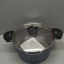 ACTIV CUISINE 8.5qt Pasta Pot with Strainer Lid, Cast Aluminum Stockpot Multipot, Nonstick Ceramic Coating make Cleanup easy with Tempered Glass Lid, Dishwasher Safe, Induction, Blue