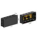 2 x IP65 Waterproof Project Box, Outdoor Plastic Junction Box, Project Case for Garden Patio, Pack of 2, Black 7.13.5