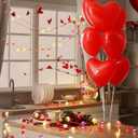 ROCEEI 4 Pack Heart String Lights, 39.2 Ft LED Fairy Lights, Battery Operated Romantic Hanging Light for Bedroom, Wall, Window, Wedding, Party Decor(Plastic,30 Bulbs,Mixed Colors)